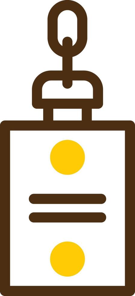 Key Holder Yellow Lieanr Circle Icon vector