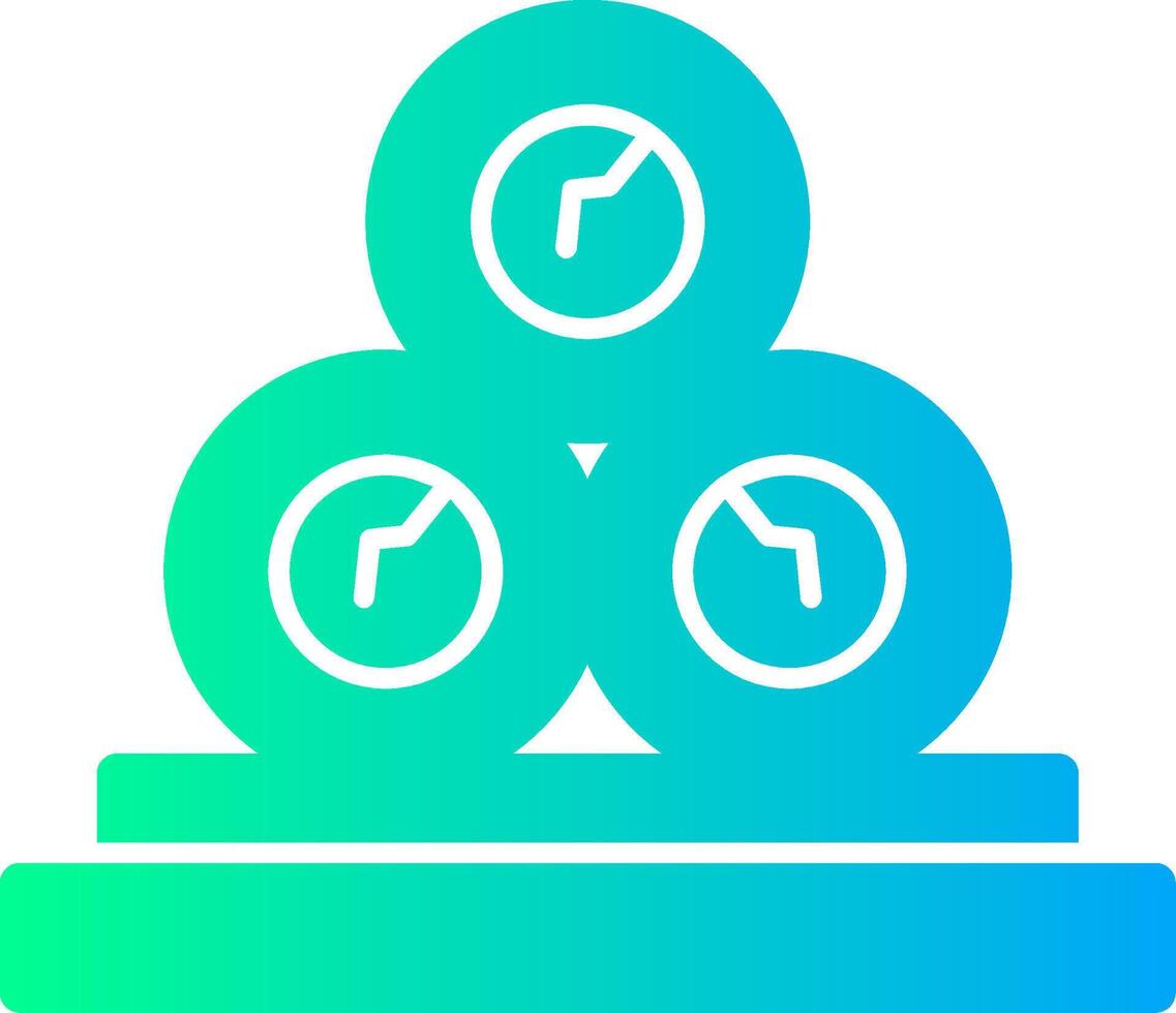 Firewood Solid Multi Gradient Icon vector
