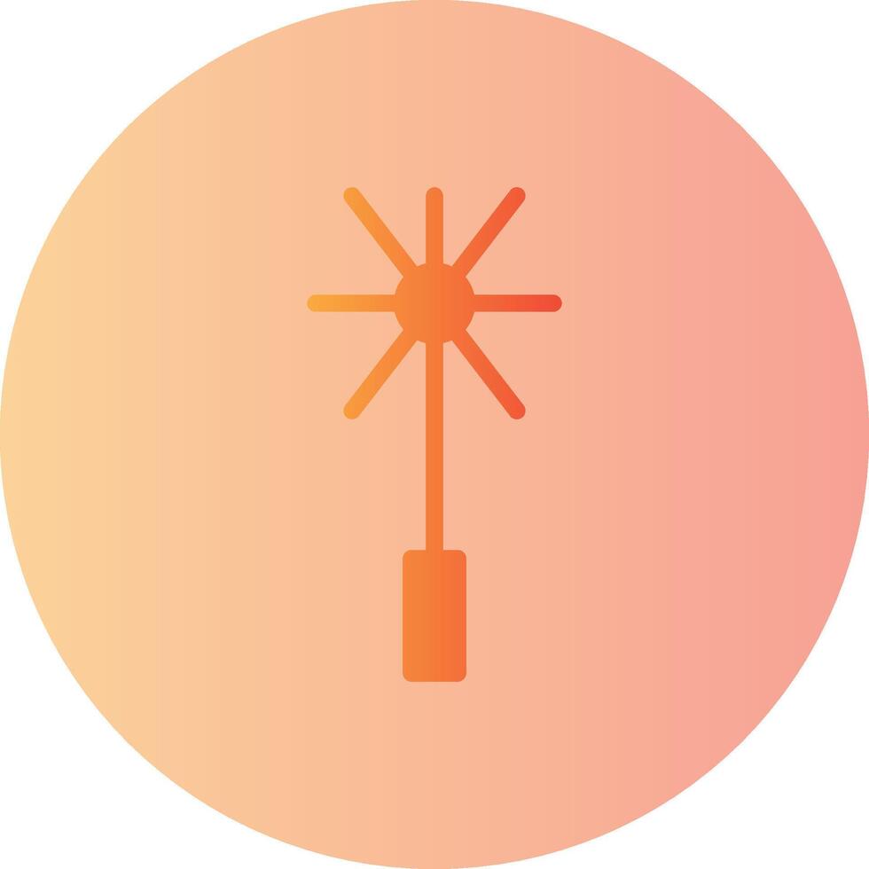 Chimney Brush Gradient Circle Icon vector