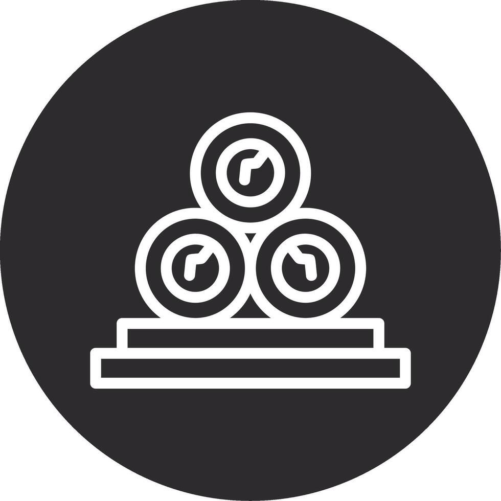 Firewood Inverted Icon vector