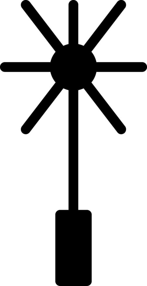 Chimney Brush Glyph Icon vector