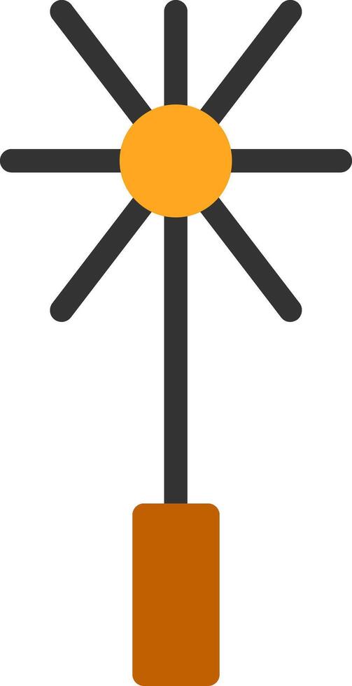 Chimney Brush Flat Icon vector