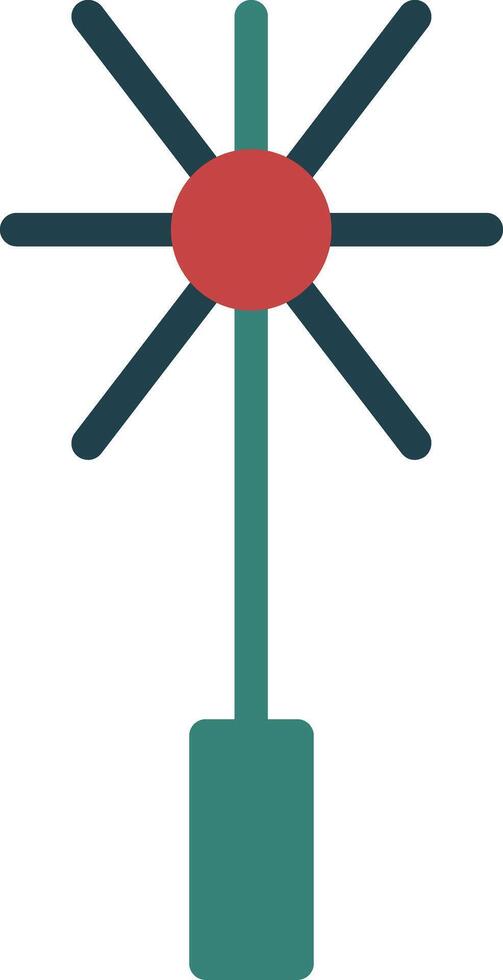 Chimney Brush Glyph Two Color Icon vector
