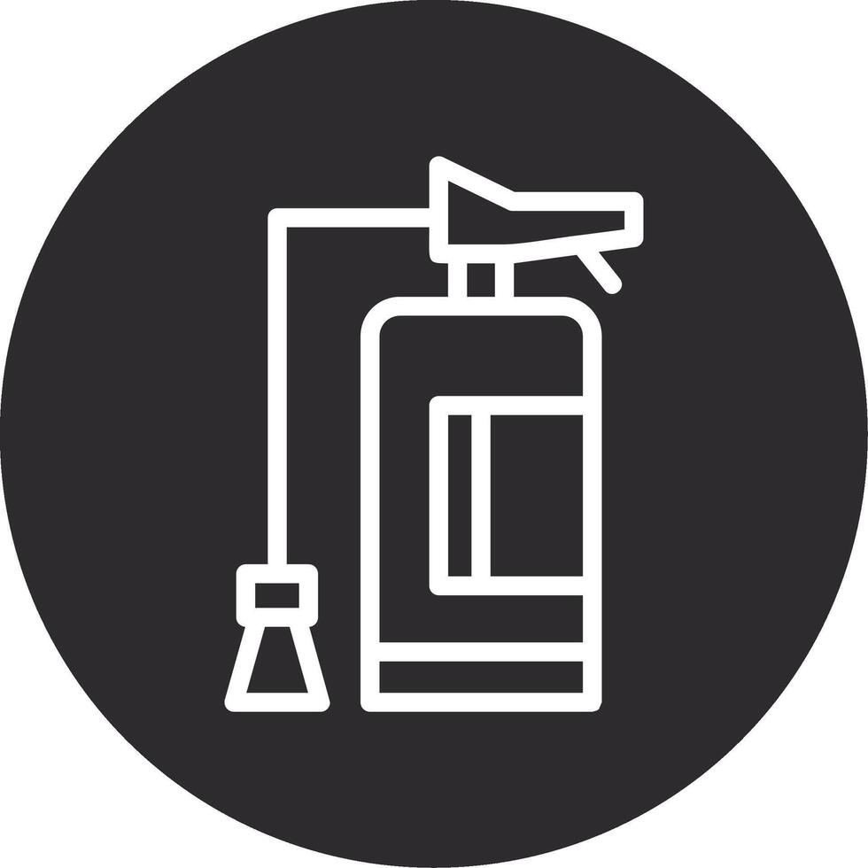 Fire Extinguisher Inverted Icon vector