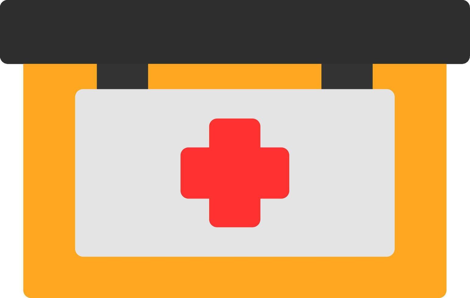 First Aid Kit Flat Icon vector