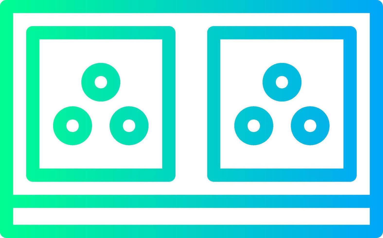 Electric Socket Linear Gradient Icon vector