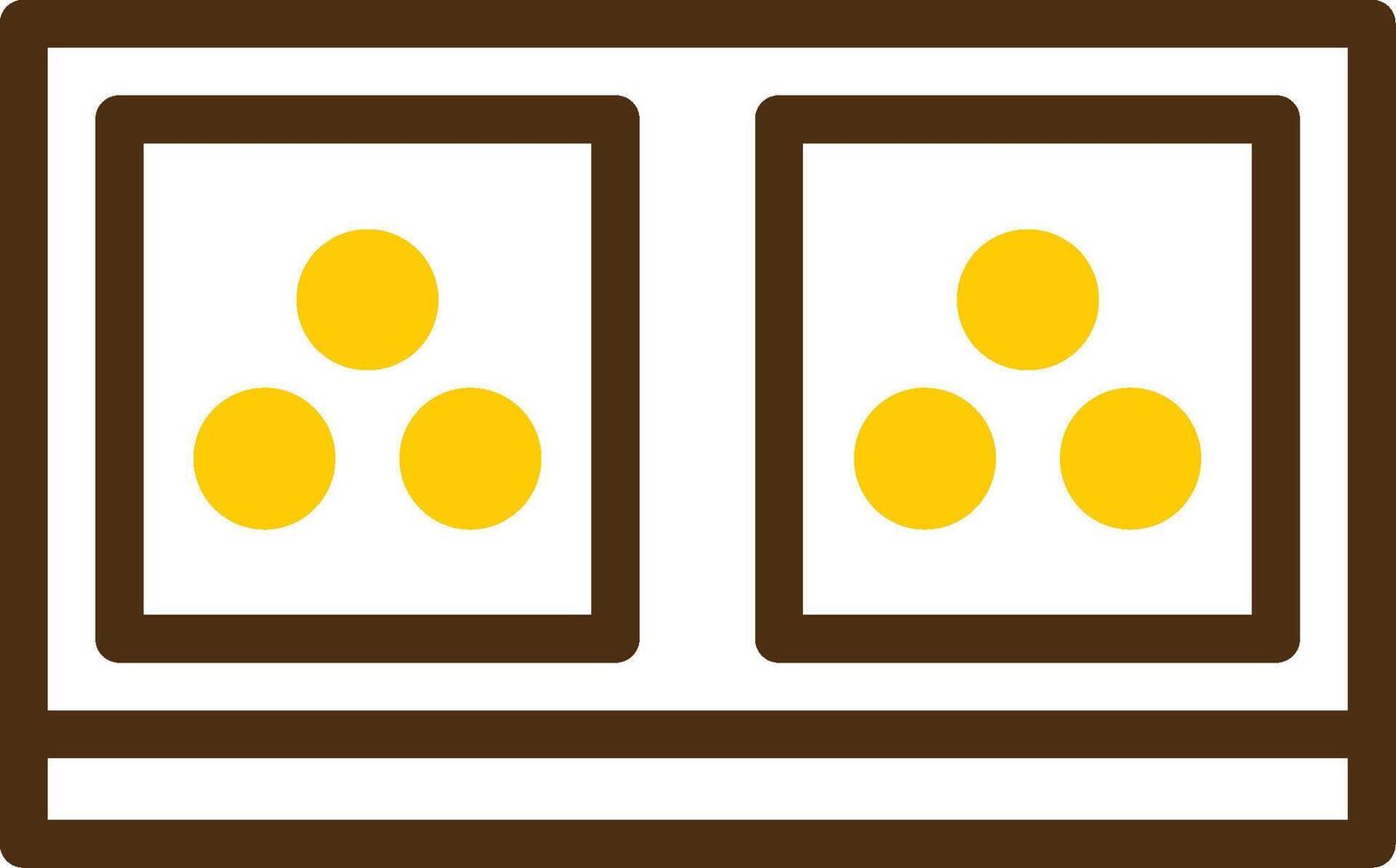 Electric Socket Yellow Lieanr Circle Icon vector