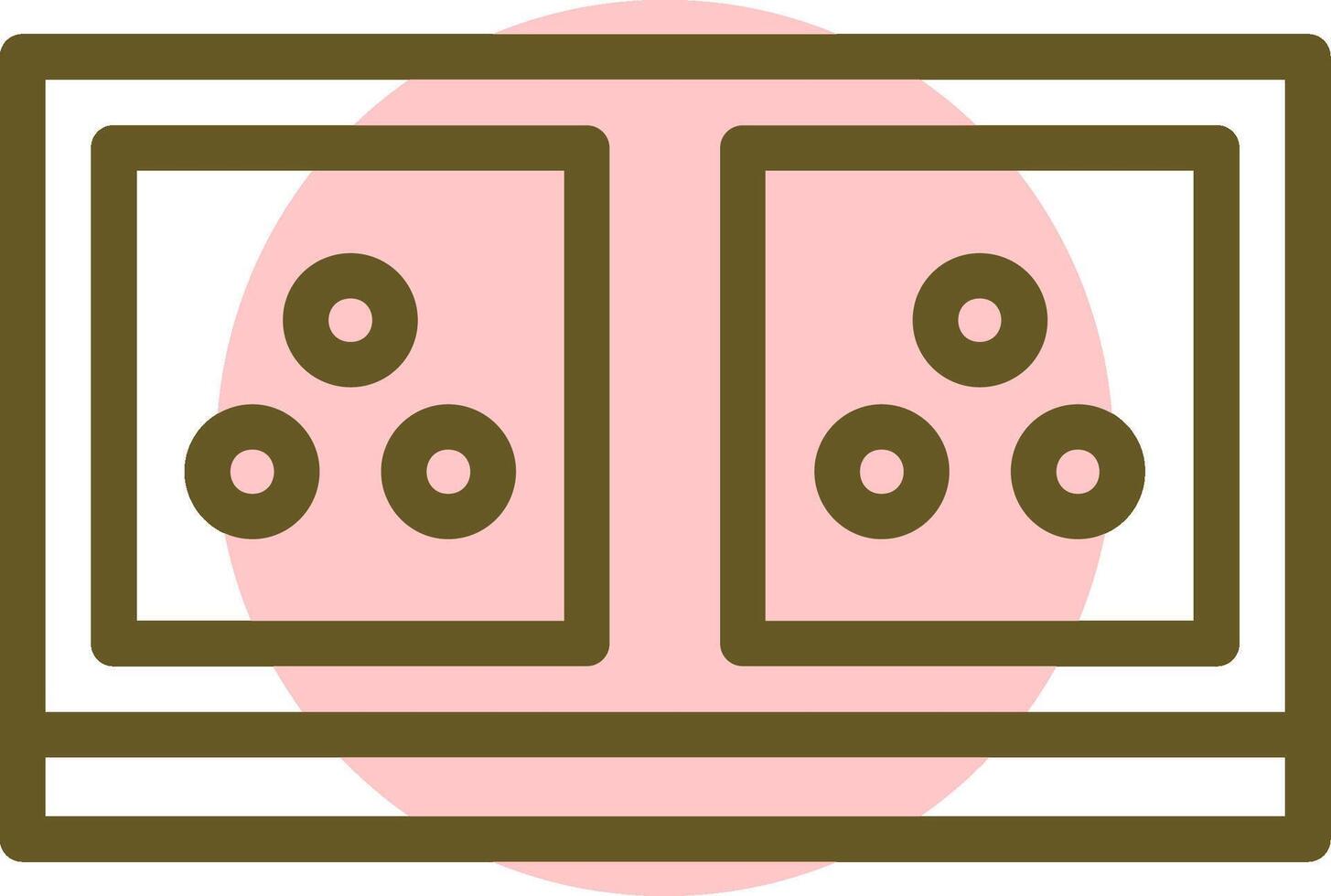 Electric Socket Linear Circle Icon vector