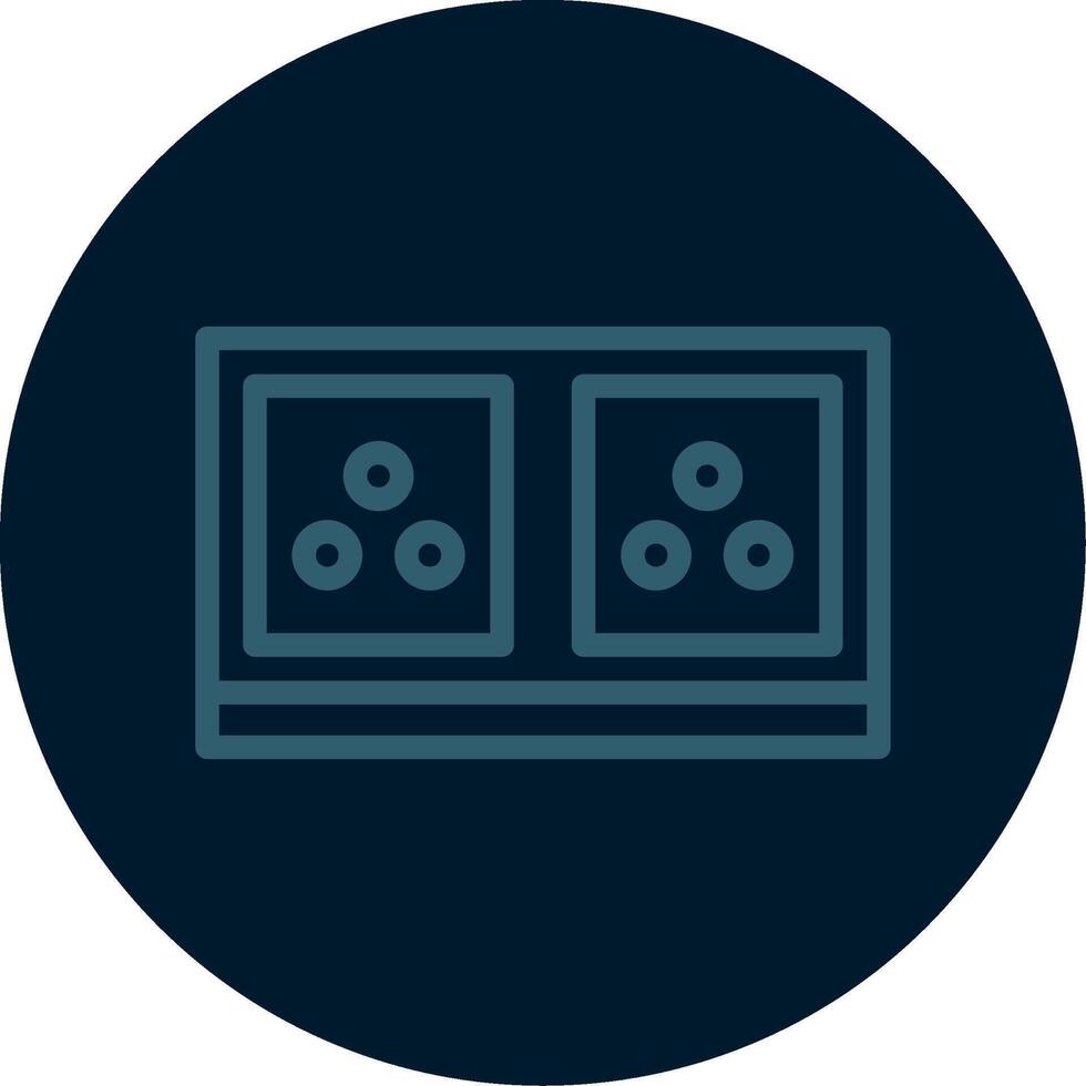 Electric Socket Line Multi color Icon vector