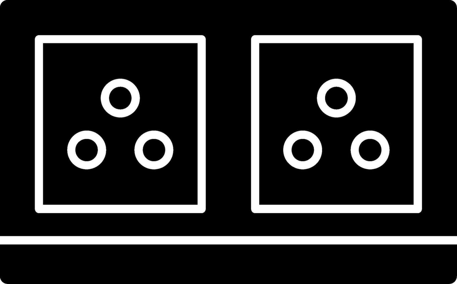 Electric Socket Glyph Icon vector
