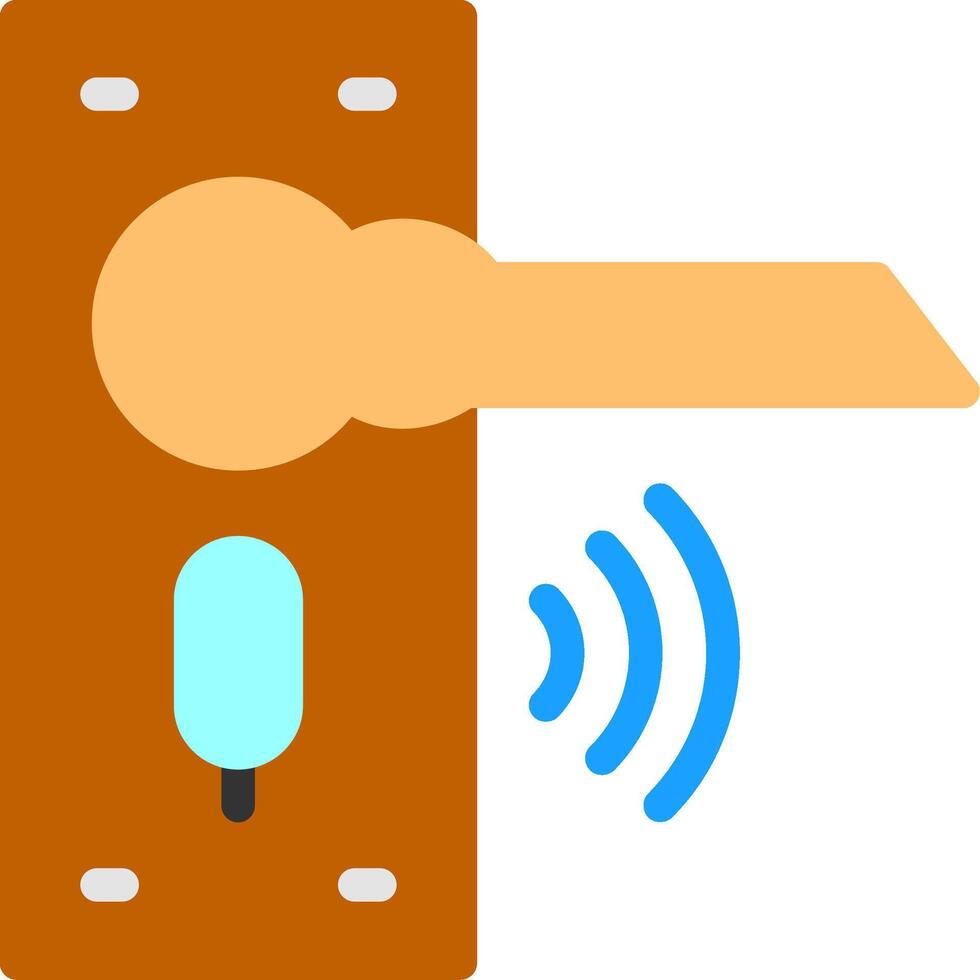 Smart Lock Flat Icon vector