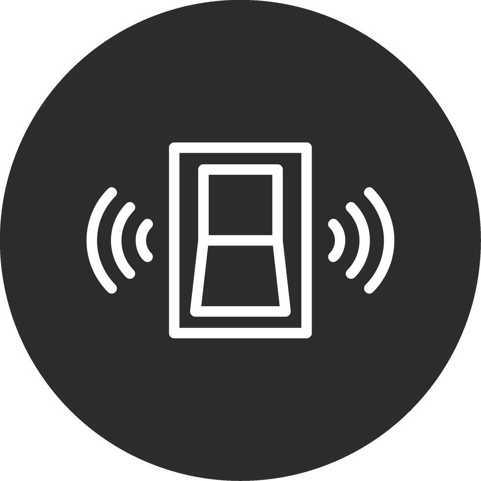 Doorbell Inverted Icon vector