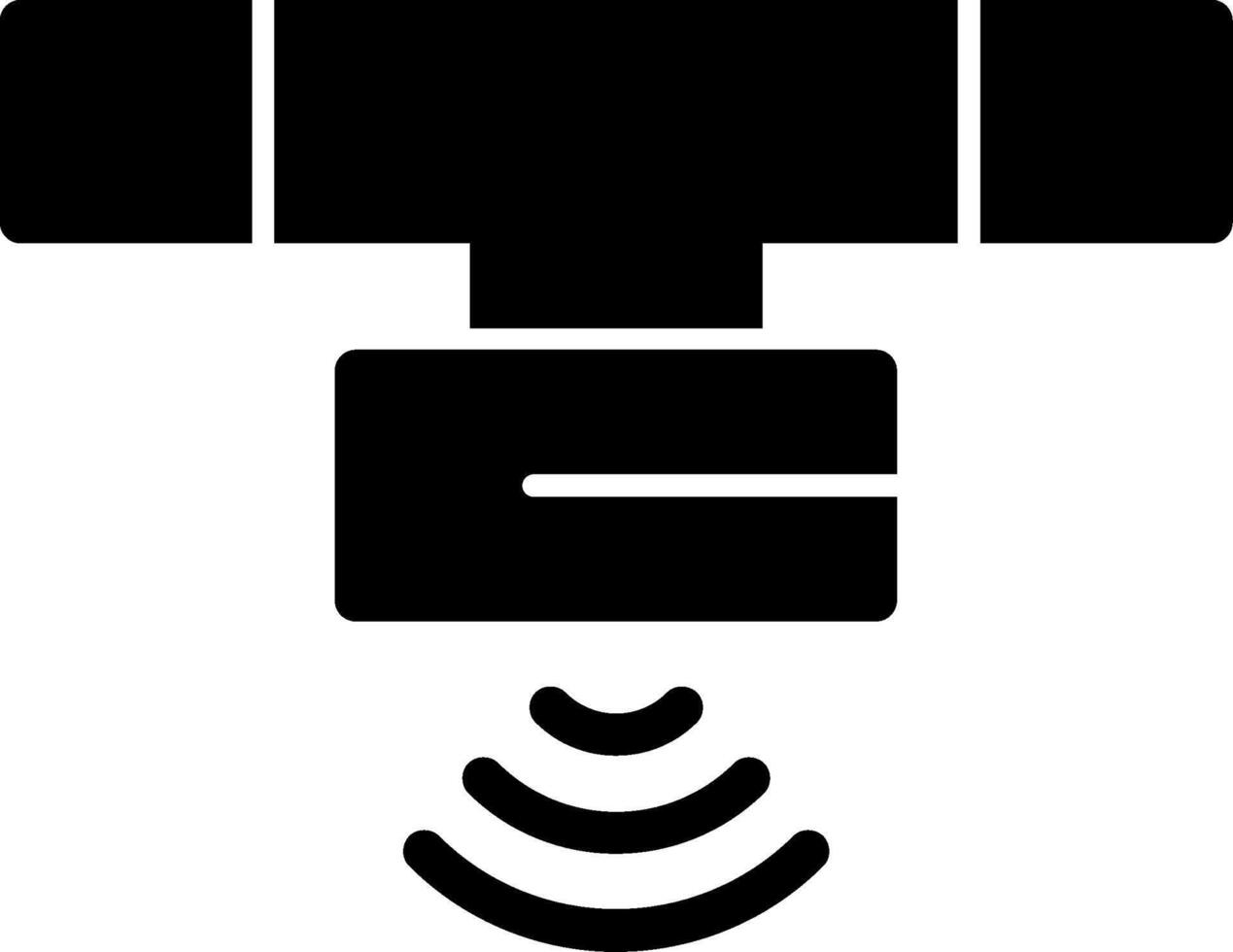 Motion Sensor Glyph Icon vector