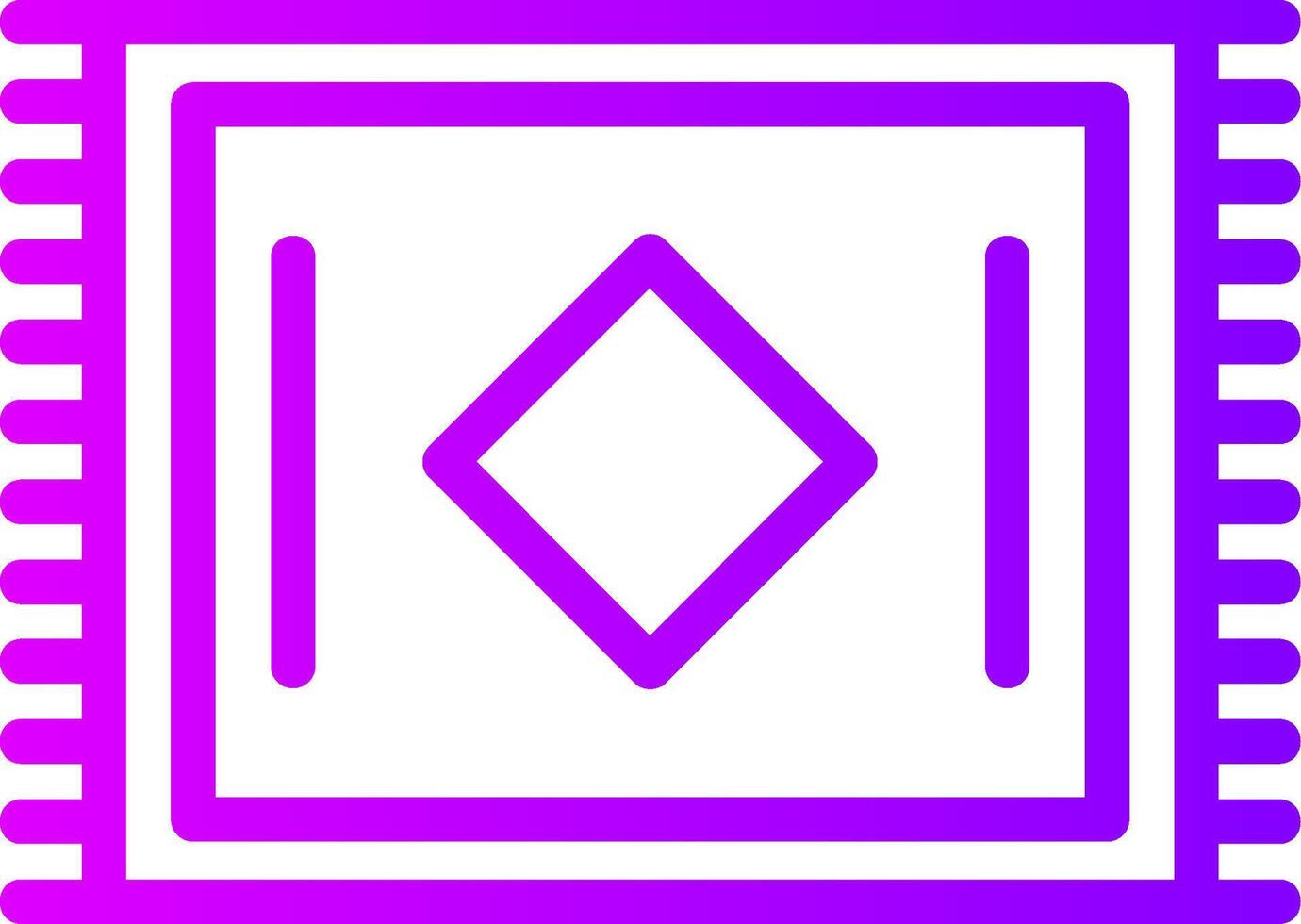 Door Mat Linear Gradient Icon vector