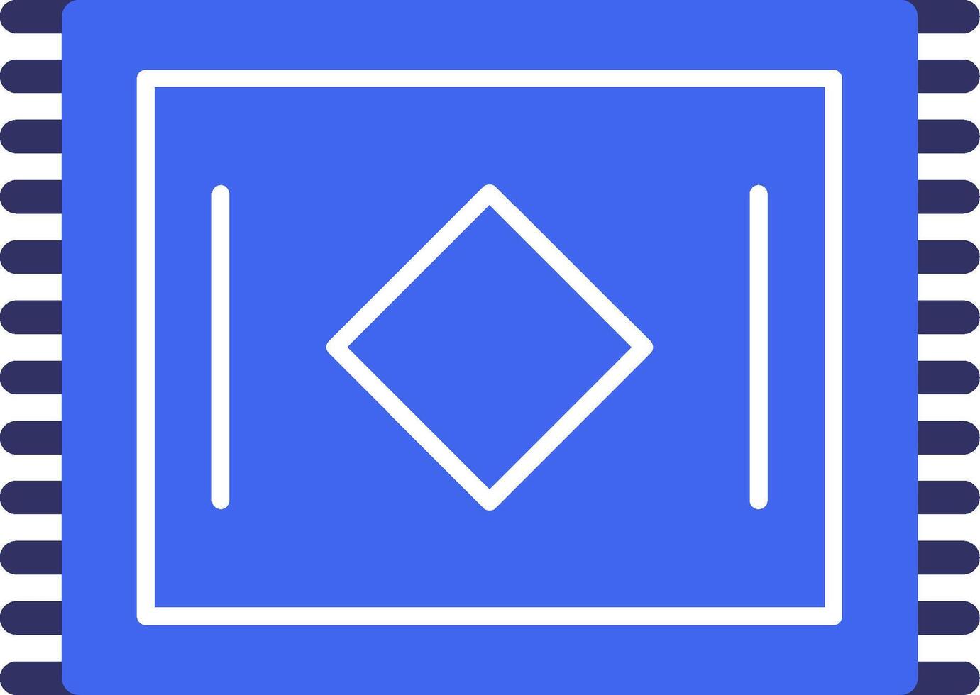 Door Mat Solid Two Color Icon vector