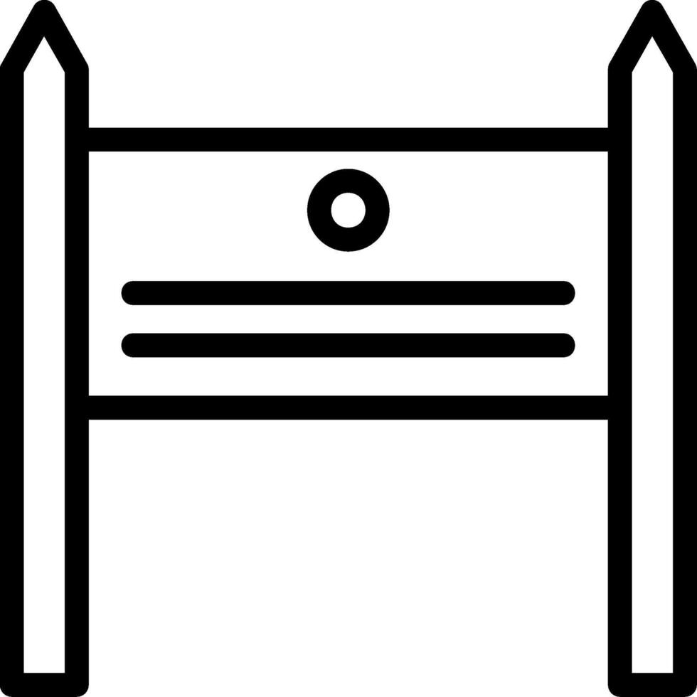 Welcome Sign Line Icon vector