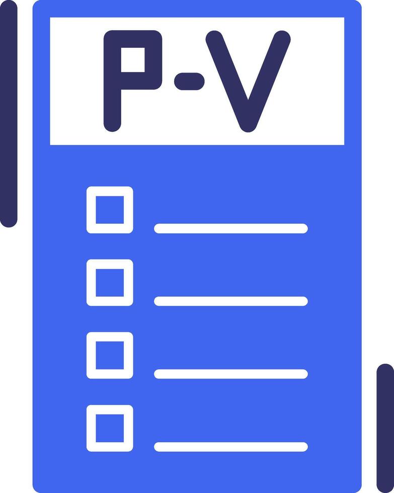 Parking violation Solid Two Color Icon vector