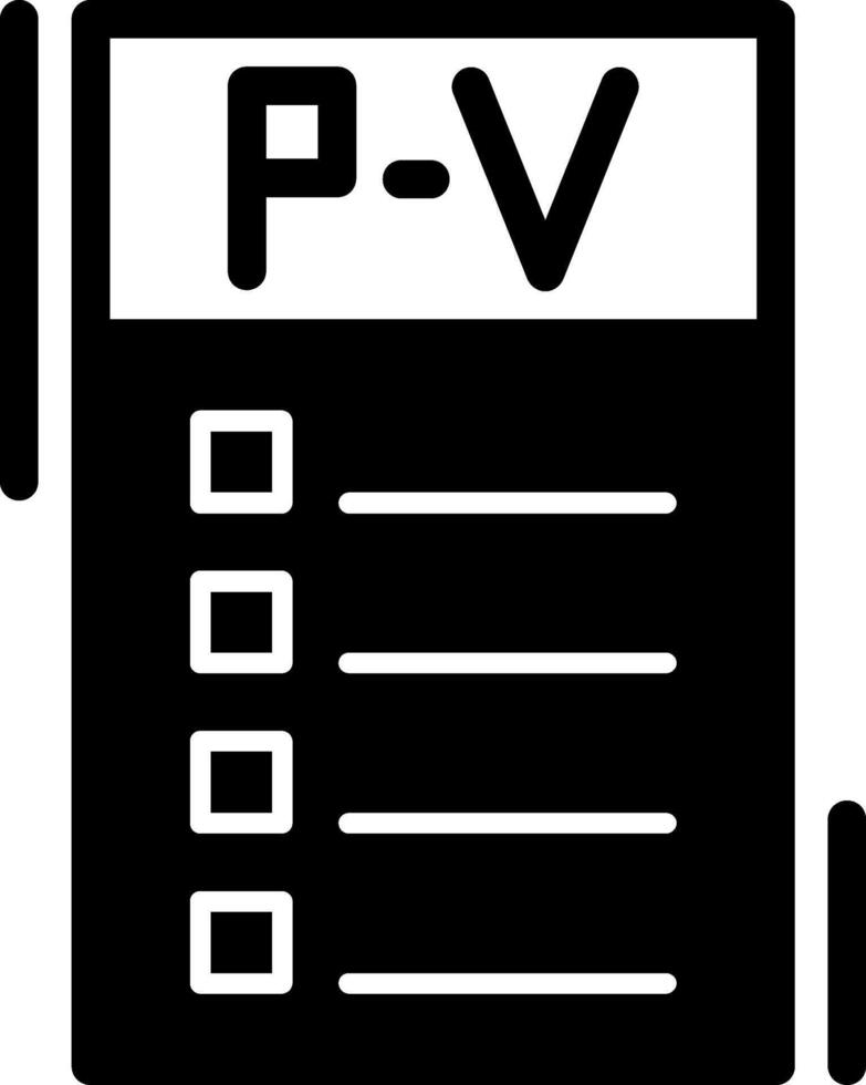 Parking violation Glyph Icon vector