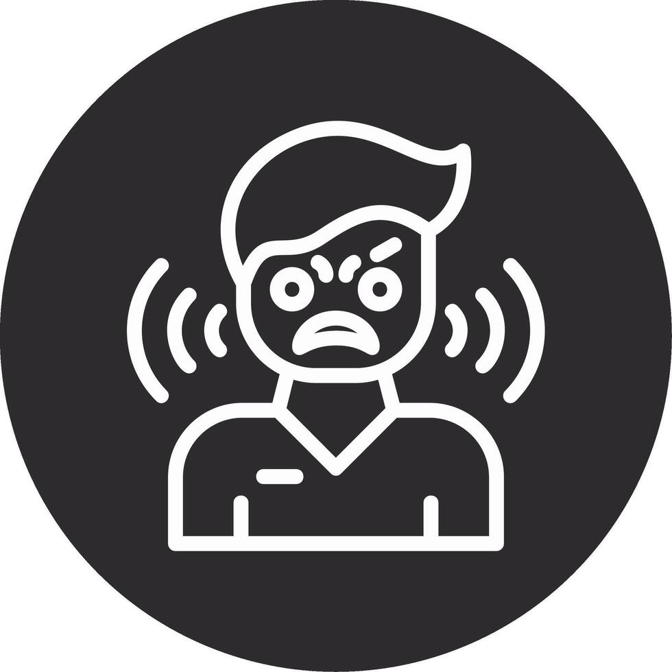 Anger Inverted Icon vector