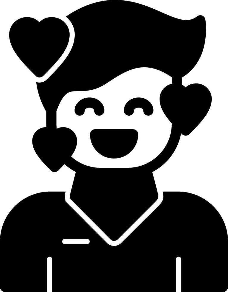 Love Glyph Icon vector