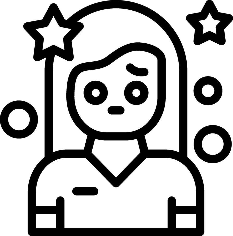 Hope Line Icon vector