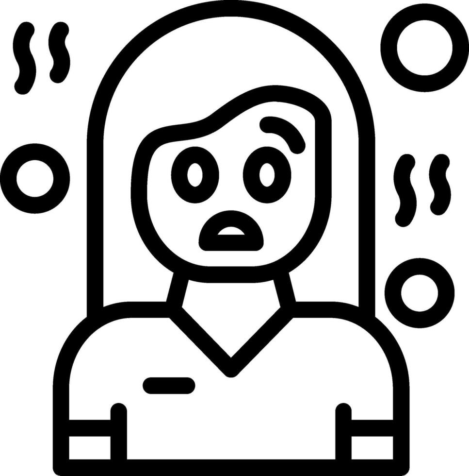 Shame Line Icon vector