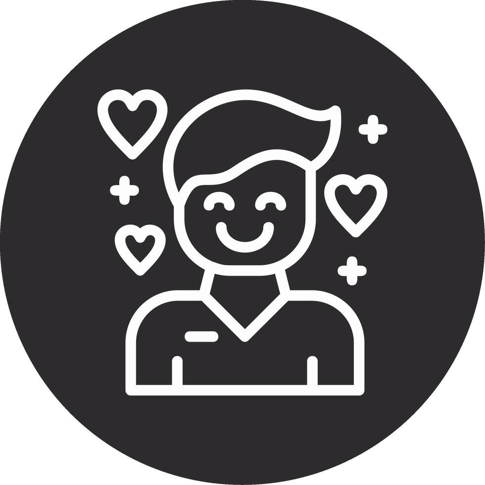 Affection Inverted Icon vector