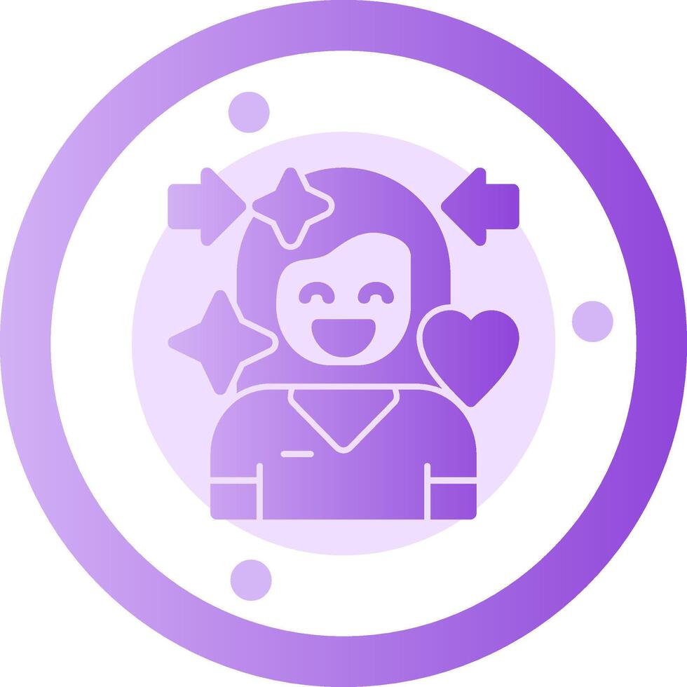 Pride Glyph Gradient Icon vector