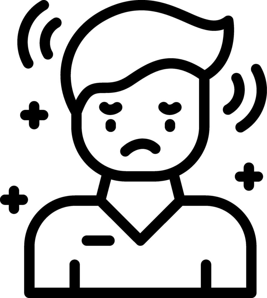 Regret Line Icon vector