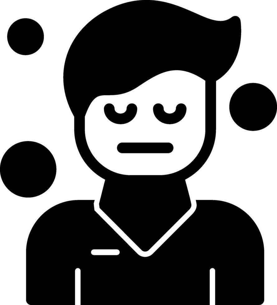 Anticipation Glyph Icon vector