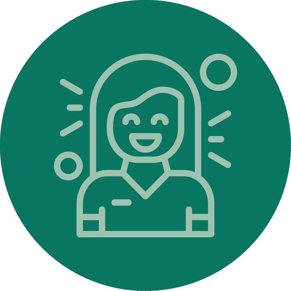 Gratitude Line Multi color Icon vector