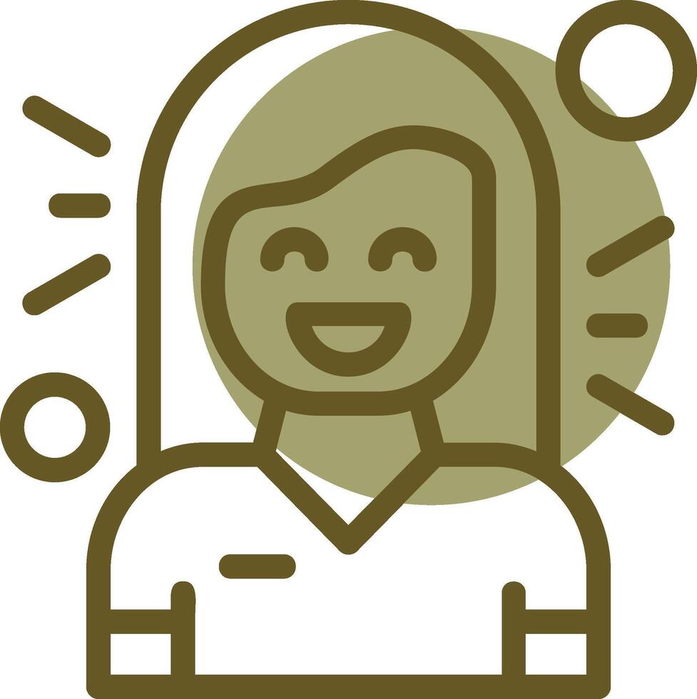 Gratitude Linear Circle Icon vector