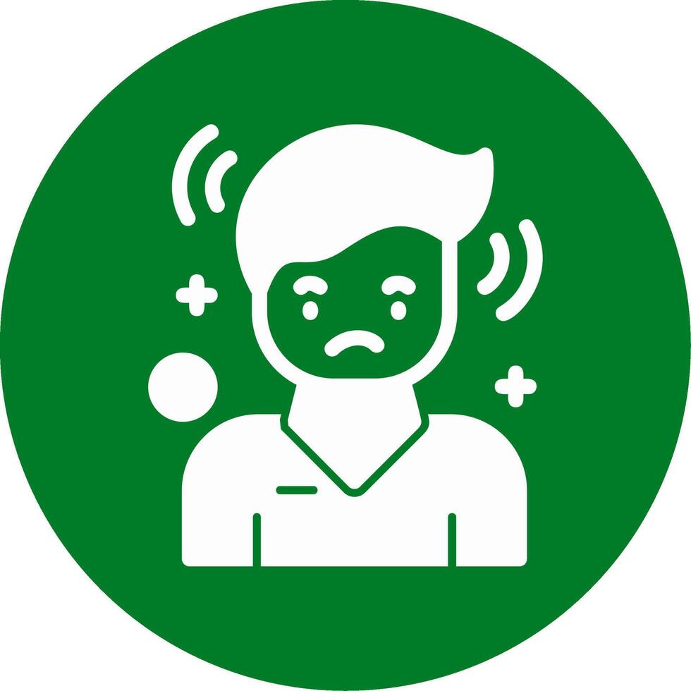 Contempt Glyph Circle Icon vector