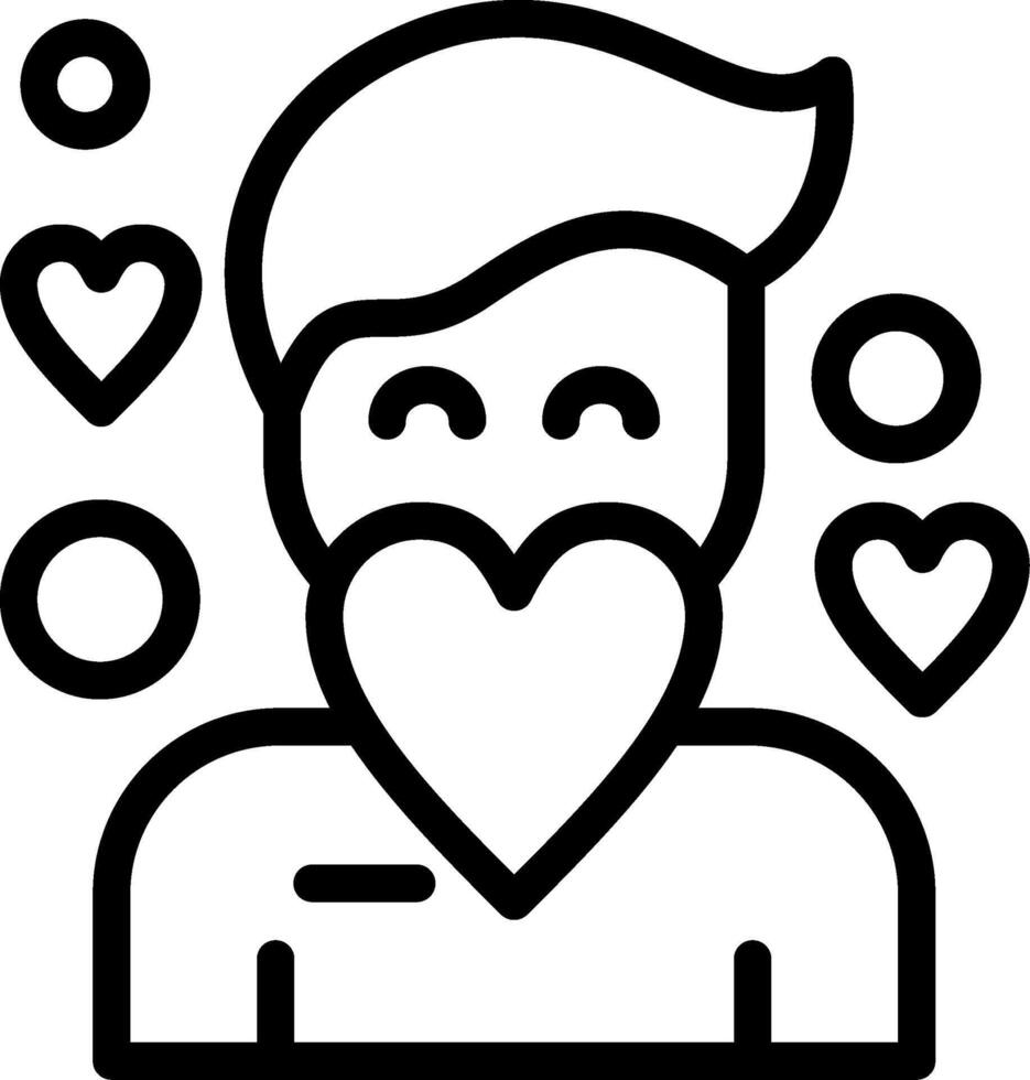 Compassion Line Icon vector
