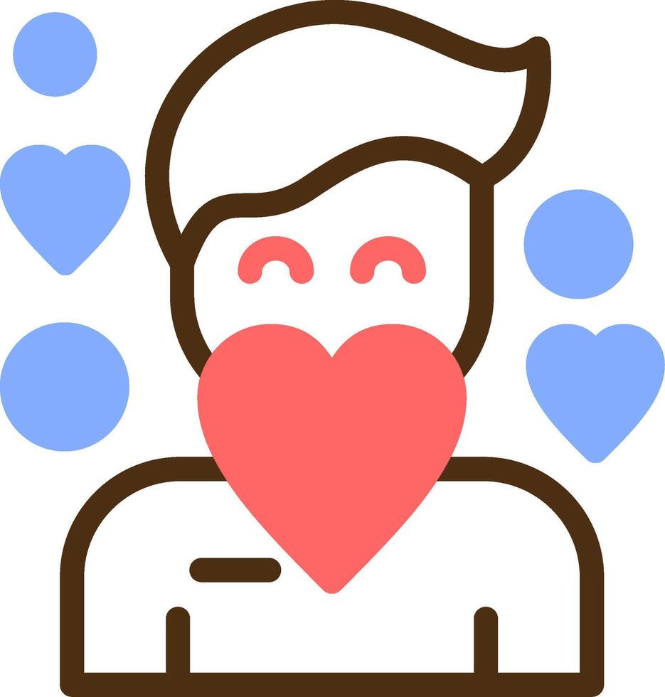 Compassion Color Filled Icon vector