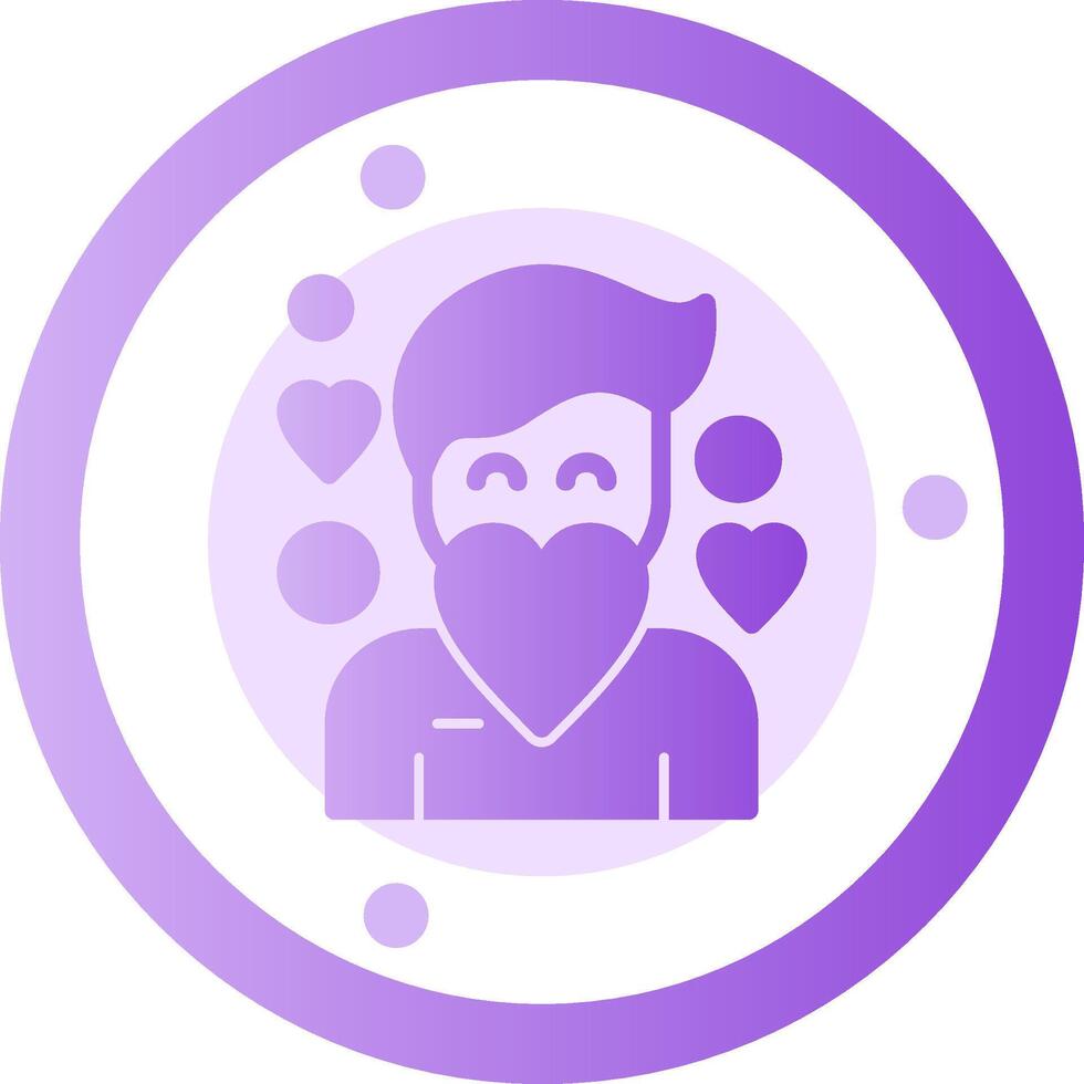 Compassion Glyph Gradient Icon vector