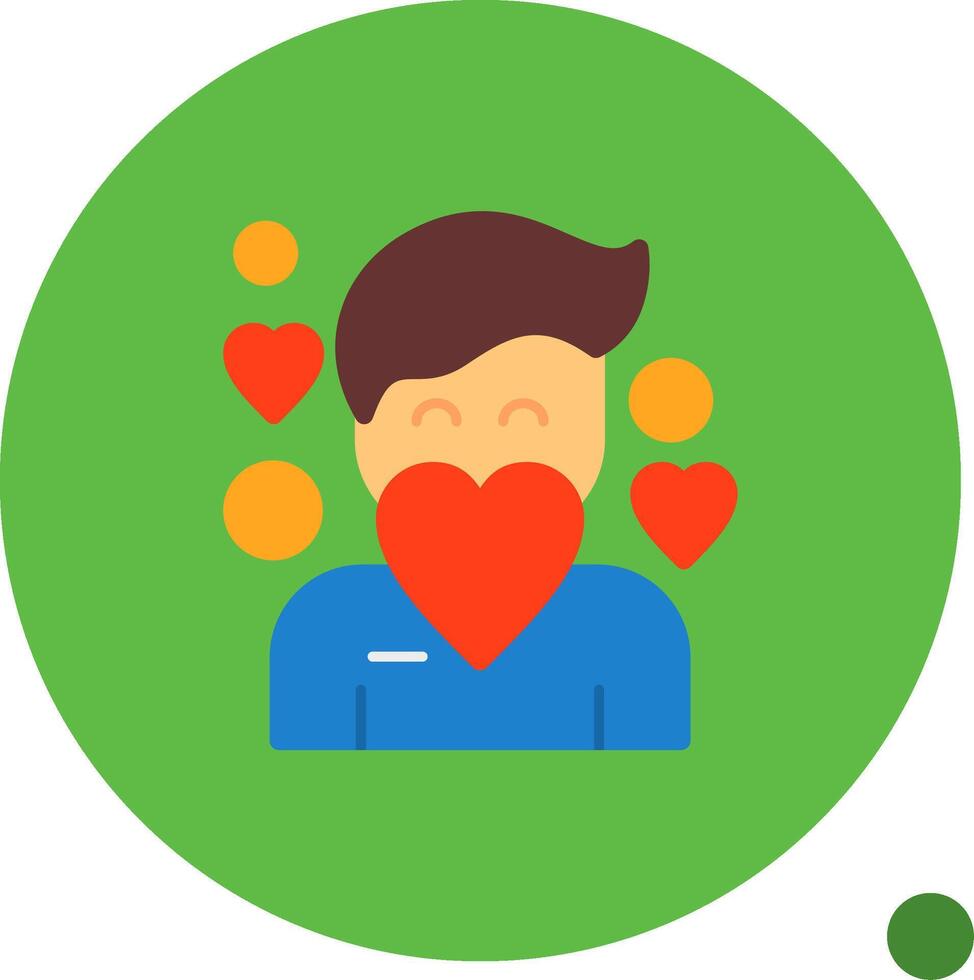 Compassion Flat Shadow Icon vector