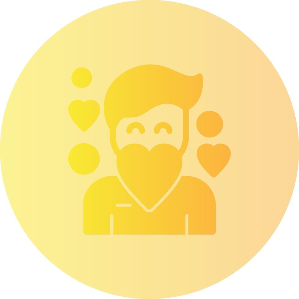 Compassion Gradient Circle Icon vector