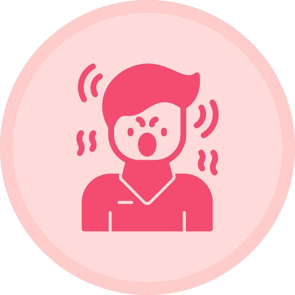Indignation Multicolor Circle Icon vector