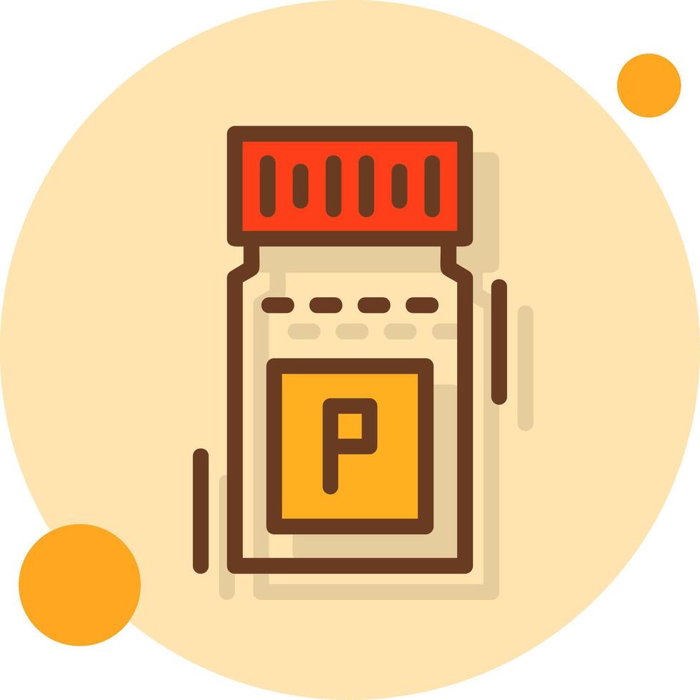 Parking ticket Filled Shadow Circle Icon vector