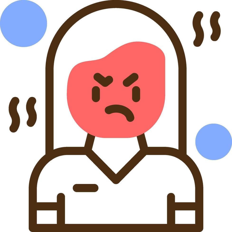 Disapproval Color Filled Icon vector