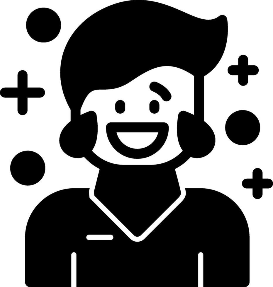 Jubilation Glyph Icon vector