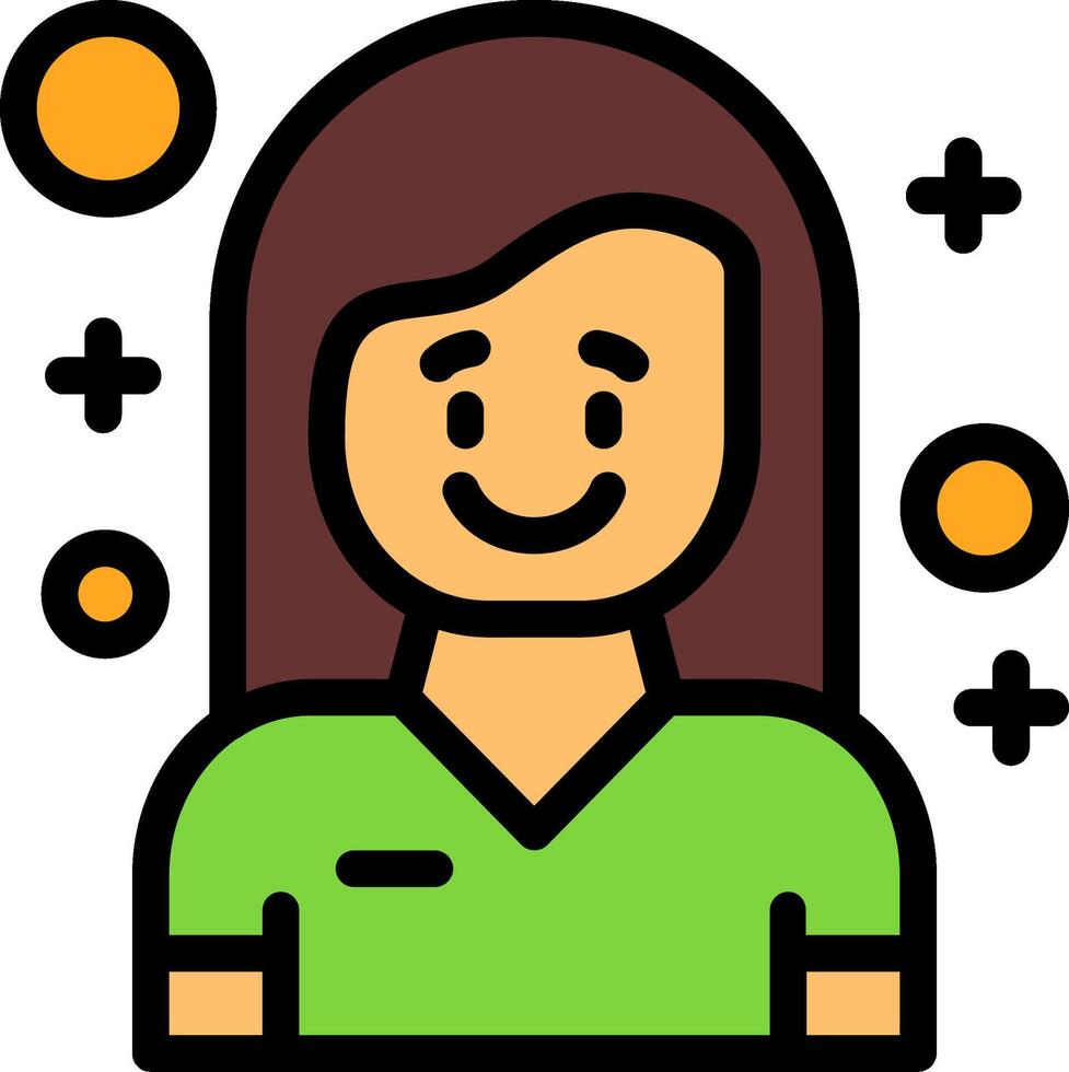 Eager Line Filled Icon vector