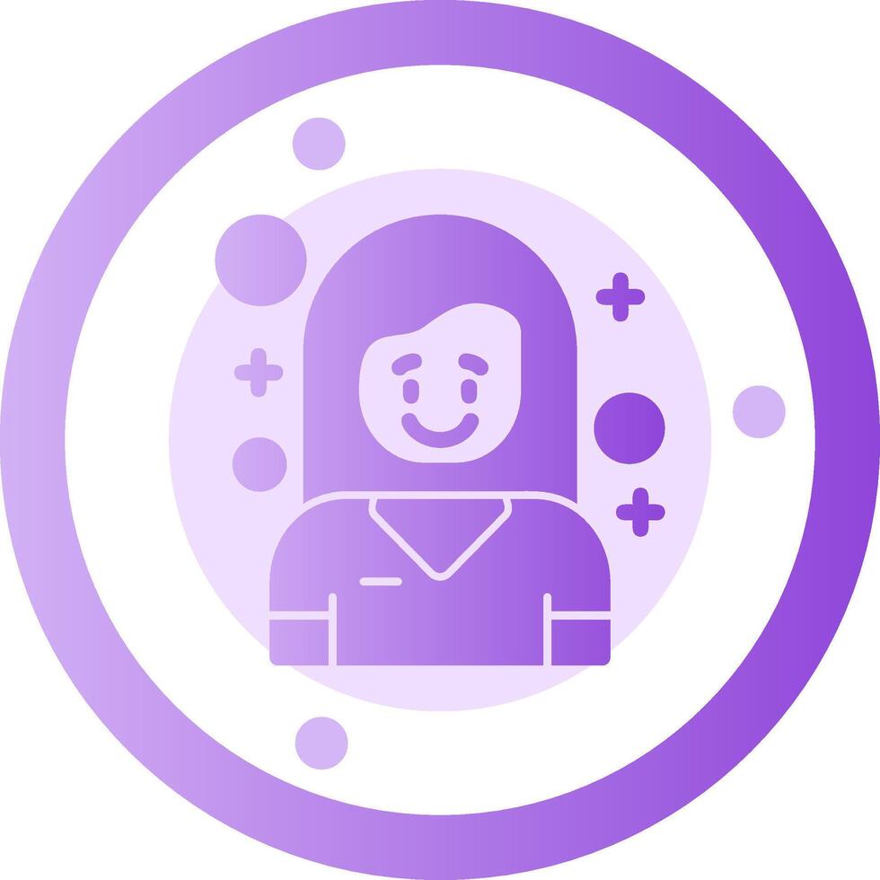 Eager Glyph Gradient Icon vector