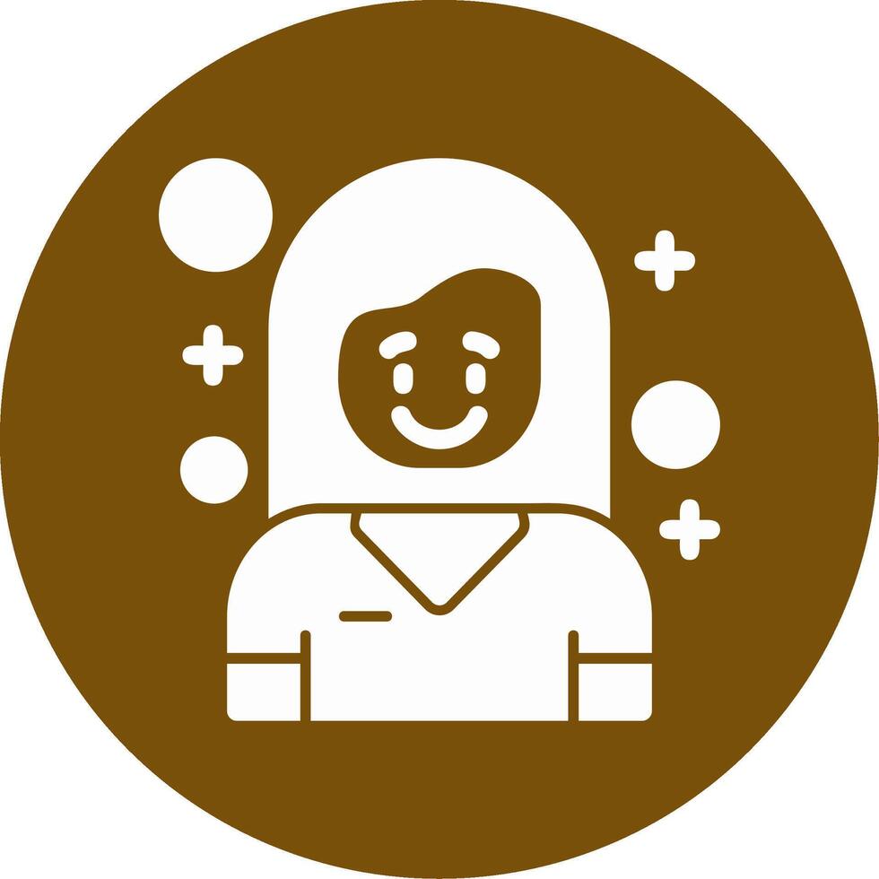 Eager Glyph Circle Icon vector