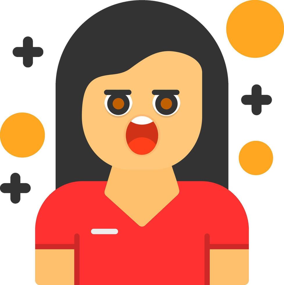 Hesitation Flat Icon vector