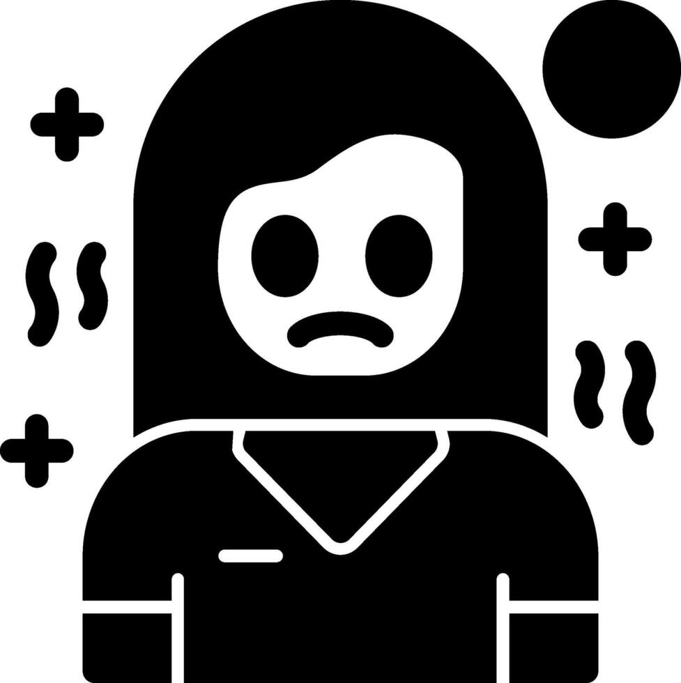 Pity Glyph Icon vector