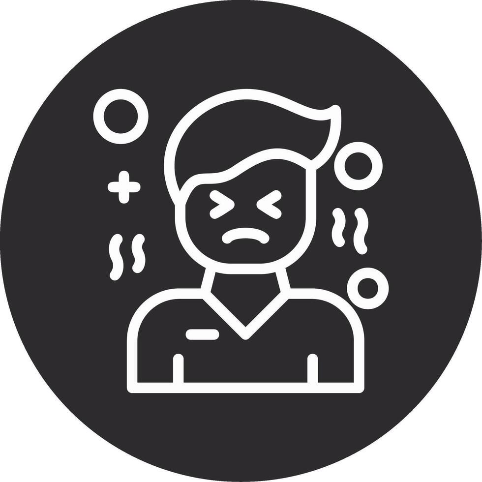 Discomfort Inverted Icon vector