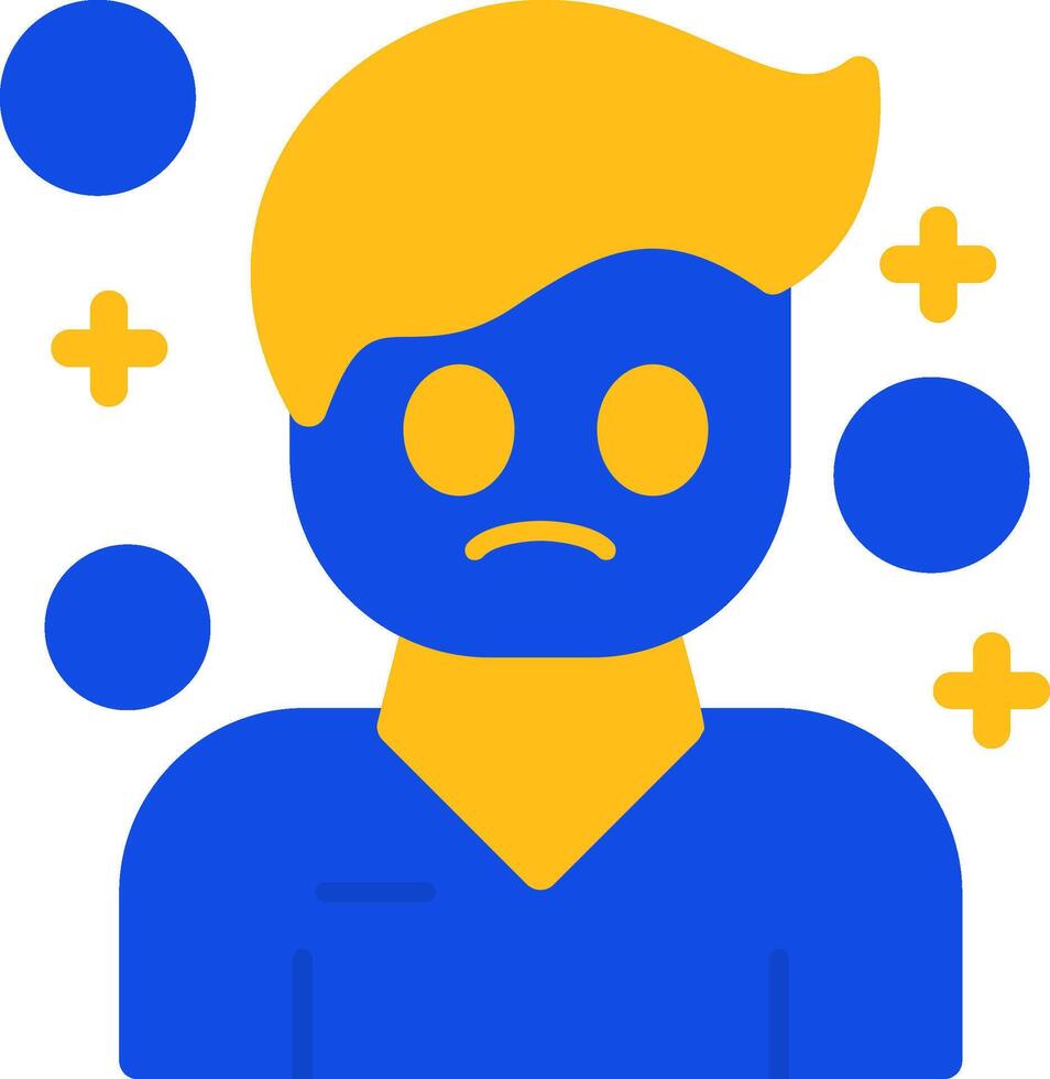 Cynicism Flat Two Color Icon vector