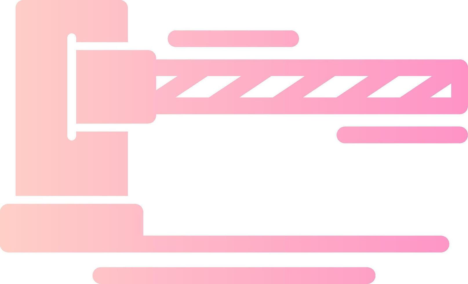 Car barrier Solid Multi Gradient Icon vector